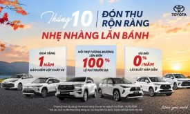 Toyota Việt Nam thực hiện chương trình ưu đãi cho khách hàng mua xe trong tháng
